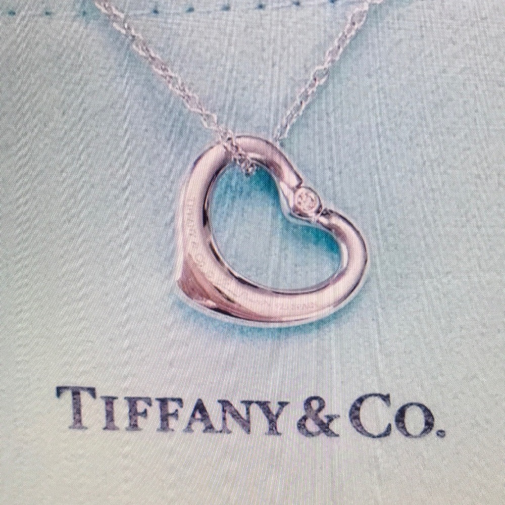 Tiffany & Co Silver Heart Pendant Necklace